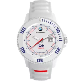 Ice Watch Bmw orologio da uomo 48mm 000837, quadrante bianco, cinturino in silicone bianco