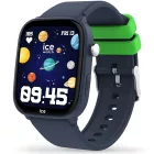 Ice Watch Smart Junior 3.0 Blue orologio per bambini 35mm 024547, quadrante nero, cinturino in silicone blu