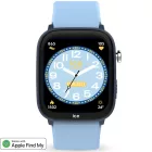 Ice Watch Smart Junior 3.0 Light Blue orologio per bambini 35mm 024548, quadrante nero, cinturino in silicone blu