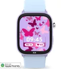 Ice Watch Smart Junior 3.0 Purple orologio per bambini 35mm 024550, quadrante nero, cinturino in silicone blu