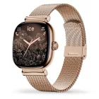 Ice Watch Smart SQ 2.0 square 1.70 smartwatch da donna 025233, quadrante nero, cinturino in acciaio inossidabile oro rosa
