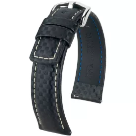 Hirsch Carbon L cinturino dell'orologio 02592050-2-22
