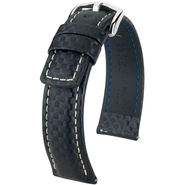 Hirsch Carbon L cinturino dell'orologio 02592050-2-22