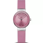 Bering Classic orologio da donna 10129-909, quadrante rosa, cinturino in silicone rosa