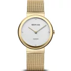 Bering Classic orologio da donna 10135-334, cinturino in acciaio inossidabile oro
