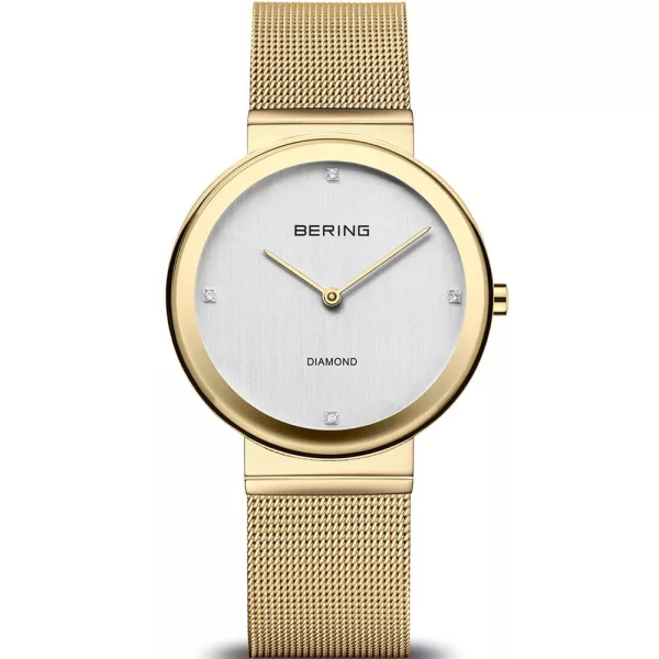Bering Classic orologio da donna 10135-334, cinturino in acciaio inossidabile oro