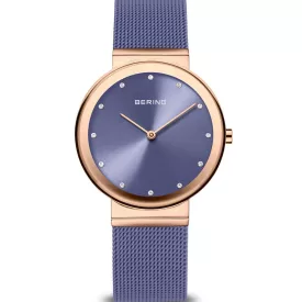 Bering Classic orologio da donna 10135-968, cinturino in acciaio inossidabile viola