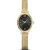 Bering Classic orologio da donna 11020-332, quadrante nero, cinturino in acciaio inossidabile oro