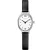 Bering Classic orologio da donna 11020-402, quadrante argento, cinturino in pelle nero