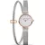 Bering Classic orologio da donna set 11022-064-L2-19, quadrante argento, cinturino in acciaio inossidabile argento