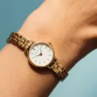 Bering Classic orologio da donna 11022-734, quadrante bianco, cinturino in acciaio inossidabile oro