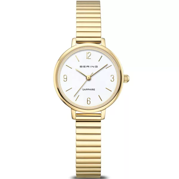 Bering Classic orologio da donna 11028-934, quadrante bianco, cinturino in acciaio inossidabile oro