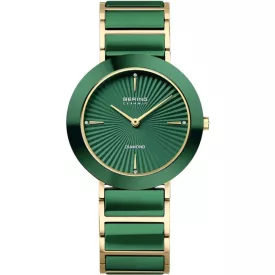 Bering Ceramic orologio da donna 11435-738, cinturino in acciaio inossidabile oro