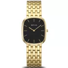 Bering Classic orologio da donna 12526-732, quadrante nero, cinturino in acciaio inossidabile oro