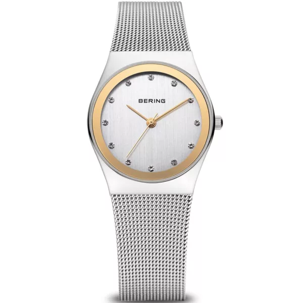 Bering orologio da donna 12927-010, quadrante argento, cinturino in acciaio inossidabile argento