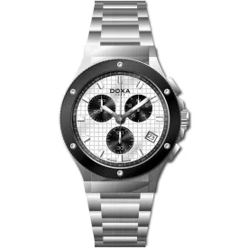 Doxa D-Sport orologio da uomo 166.10.011.10, quadrante argento, cinturino in acciaio inossidabile argento