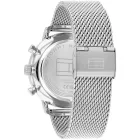 Tommy Hilfiger Legend orologio da uomo TH1710708, quadrante nero, cinturino in acciaio inossidabile argento