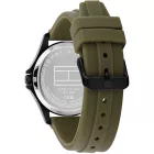 Tommy Hilfiger Bruce orologio da uomo TH1710741, quadrante nero, cinturino in silicone verde