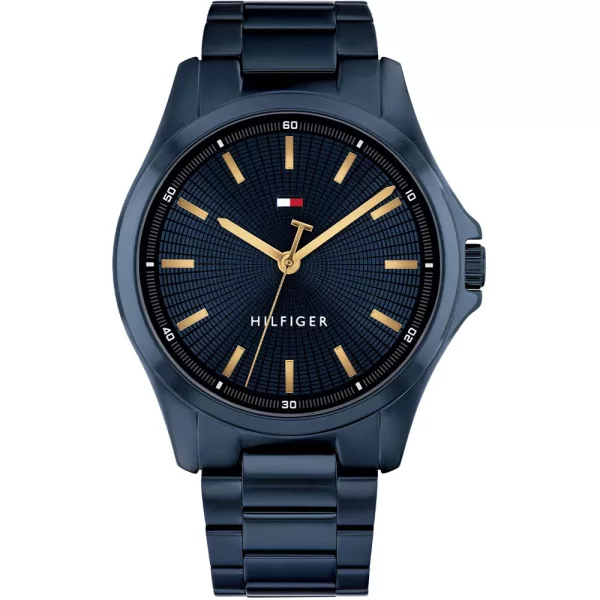 Tommy Hilfiger Bruce orologio da uomo TH1710742, quadrante blu, cinturino in acciaio inossidabile blu