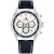 Tommy Hilfiger Kent orologio da uomo TH1710751, quadrante argento, cinturino in pelle blu