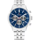 Tommy Hilfiger Kent orologio da uomo TH1710753, quadrante blu, cinturino in acciaio inossidabile argento