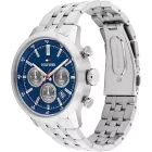 Tommy Hilfiger Kent orologio da uomo TH1710753, quadrante blu, cinturino in acciaio inossidabile argento