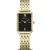 Bering Classic orologio da donna 17423-732, quadrante nero, cinturino in acciaio inossidabile oro