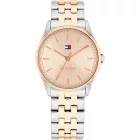 Tommy Hilfiger Jade orologio da donna TH1782772, quadrante oro rosa, cinturino in acciaio inossidabile argento
