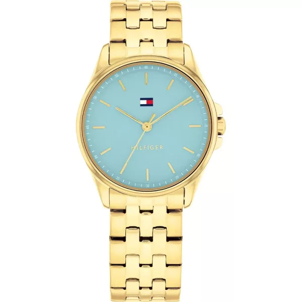 Tommy Hilfiger Jade orologio da donna TH1782776, quadrante verde, cinturino in acciaio inossidabile oro
