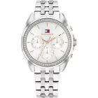 Tommy Hilfiger Mellie orologio da donna TH1782802, quadrante argento, cinturino in acciaio inossidabile argento