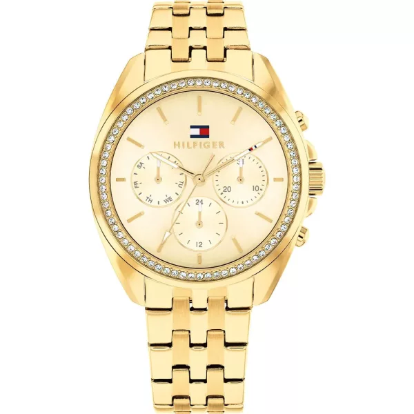 Tommy Hilfiger Millie orologio da donna TH1782803, quadrante oro, cinturino in acciaio inossidabile oro