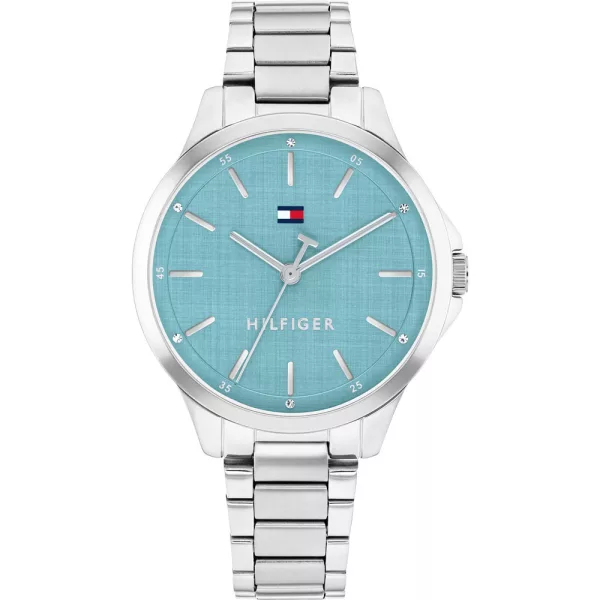 Tommy Hilfiger Chloe orologio da donna TH1782826, quadrante blu, cinturino in acciaio inossidabile argento