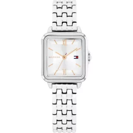 Tommy Hilfiger Mia Mini orologio da donna TH1782830, quadrante argento, cinturino in acciaio inossidabile argento