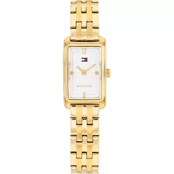 Tommy Hilfiger Madison orologio da donna TH1782863, quadrante argento, cinturino in acciaio inossidabile oro