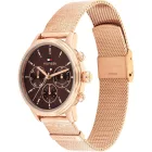 Tommy Hilfiger Blake orologio da donna TH1782864, quadrante marrone, cinturino in acciaio inossidabile oro rosa