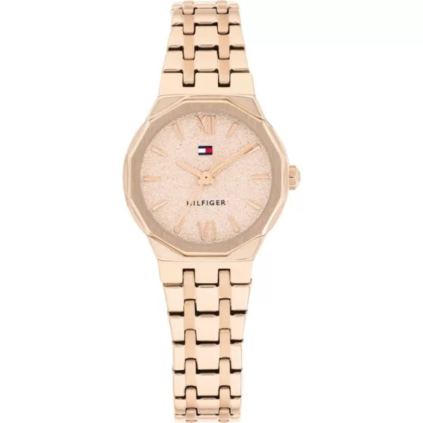 Tommy Hilfiger Mackenzie orologio da donna TH1782887, quadrante oro rosa, cinturino in acciaio inossidabile oro rosa