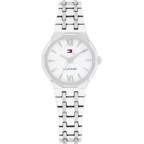 Tommy Hilfiger Mackenzie orologio da donna TH1782889, quadrante argento, cinturino in acciaio inossidabile argento
