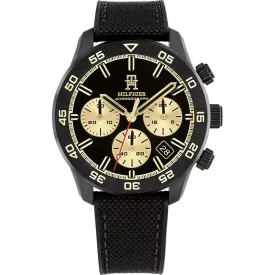 Tommy Hilfiger Carbon orologio da uomo TH1792182, quadrante nero, cinturino in silicone nero