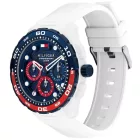 Tommy Hilfiger TH-Regatta orologio da uomo TH1792231, quadrante blu, cinturino in silicone bianco