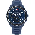 Tommy Hilfiger Regatta orologio da uomo TH1792232, quadrante blu, cinturino in silicone blu