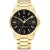 Tommy Hilfiger Bruce orologio da uomo TH1792241, quadrante nero, cinturino in acciaio inossidabile oro