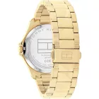 Tommy Hilfiger Bruce orologio da uomo TH1792241, quadrante nero, cinturino in acciaio inossidabile oro