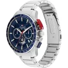 Tommy Hilfiger Bank orologio da uomo TH1792261, quadrante blu, cinturino in acciaio inossidabile argento