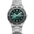 Bering Classic orologio da uomo 18940-708, quadrante verde, cinturino in acciaio inossidabile argento