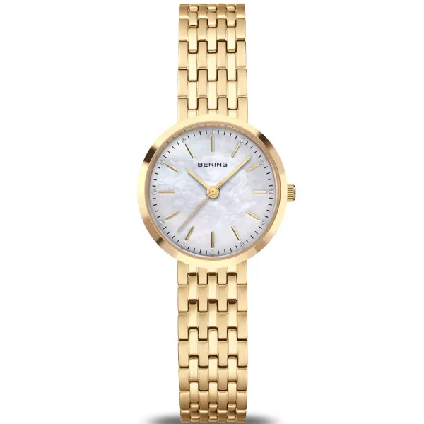 Bering Classic orologio da donna 19126-734, cinturino in acciaio inossidabile oro