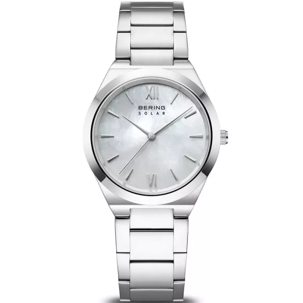 Bering Solar orologio da donna 19932-700, cinturino in acciaio inossidabile argento