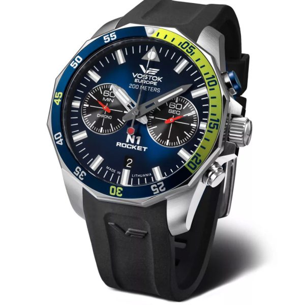 Vostok Europe N1 Rocket orologio da uomo 225A708-SBLK
