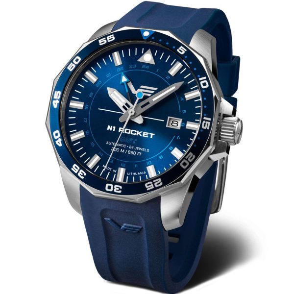 Vostok Europe N1 Rocket GMT orologio da uomo NH34A-225A712-SB