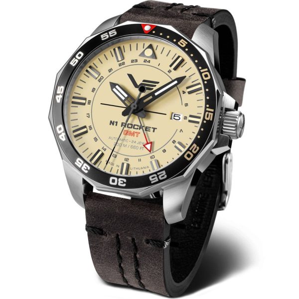 Vostok Europe N1 Rocket GMT orologio da uomo NH34A-225A713-L