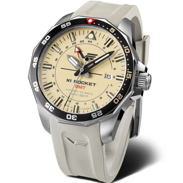 Vostok Europe N1 Rocket GMT orologio da uomo NH34A-225A713-SBE